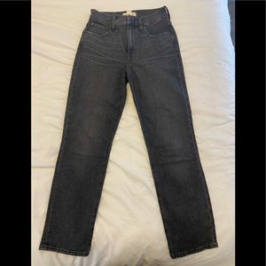 Madewell Perfect Vintage Crop Jean. Black Wash. Size 25. Great Condition.